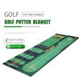 thumbnail image 2 of Golf Putting Mat Scale preciso 1.5 cm Diseño de deflector Passible Rueble resistente a la práctica de golf Manta para los amantes del golf Uso interior Estilo verde Guardurnaity OD008018-01B, 2 of 7