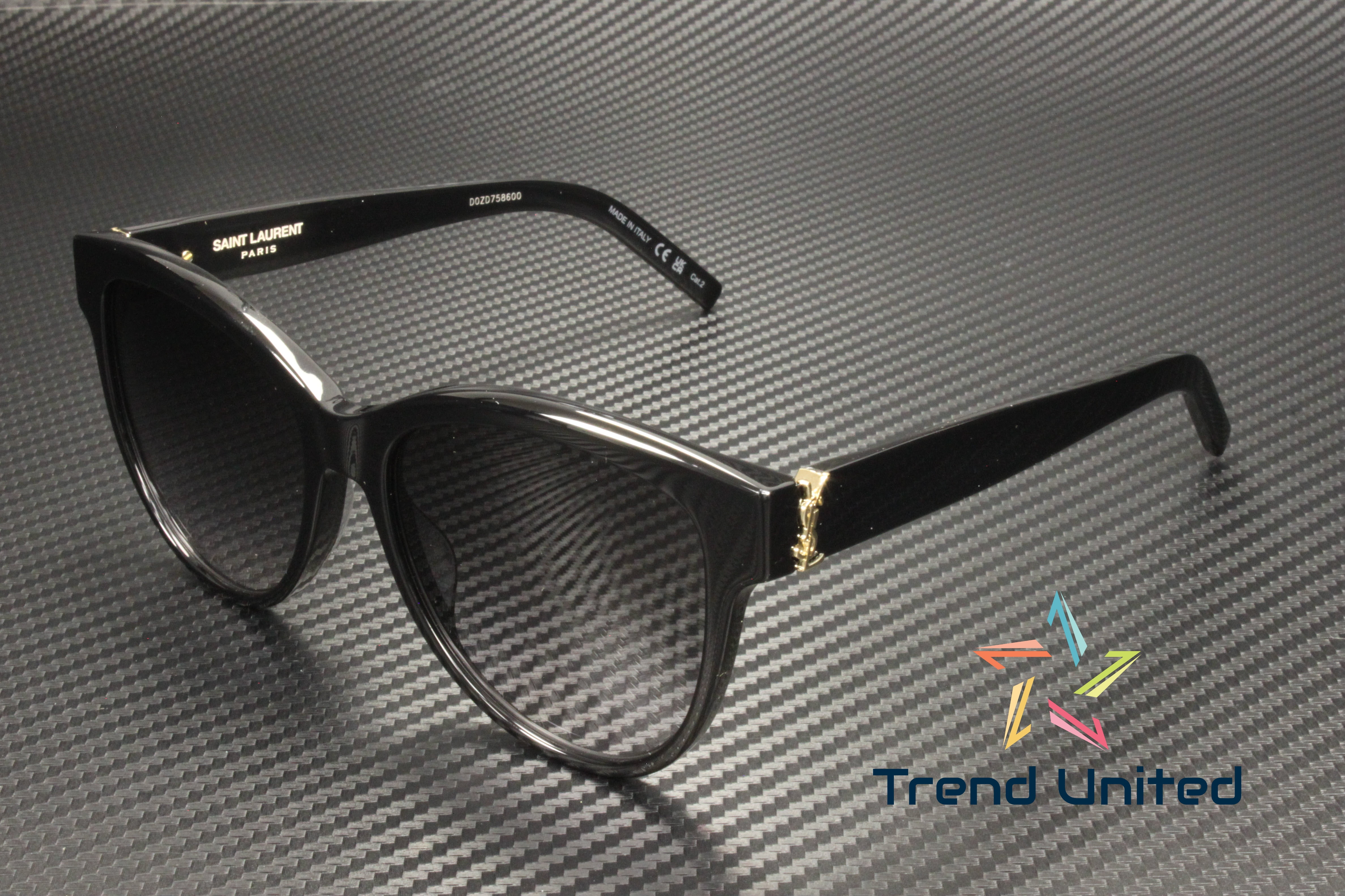 Saint Laurent Women's SL M94-001 Black Cat-Eye Sunglasses