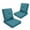 Peacock Green, variant on Giantfurnni Outdoor Patio Deep Cushion,25''×22''Waterproof Fade Resistant Seat & Back Cushion,for Chair Sofa Couch,Patio Poolside Porch,Red