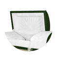 thumbnail image 4 of Titan Casket, Orion Series Steel Casket in Green with White Interior, 4 of 5
