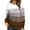 Coffee, variant on Women's Autumn And Winter New Casual Loose Striped Long Sleeve Versatile Pullover Sweater Junior Vintage Sweater Wear Women