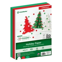 Printworks Holiday Paper, Red, White & Green, 8.5 x 11, 300 Sheets