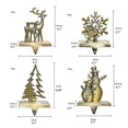 thumbnail image 3 of Calcetín Navideño Muñeco De Nieve Elk Árbol De Navidad Copo De Nieve Diseño Perchas Para Chimenea Decoraciones Navideñas Eigraketly HA042983-02, 3 of 6