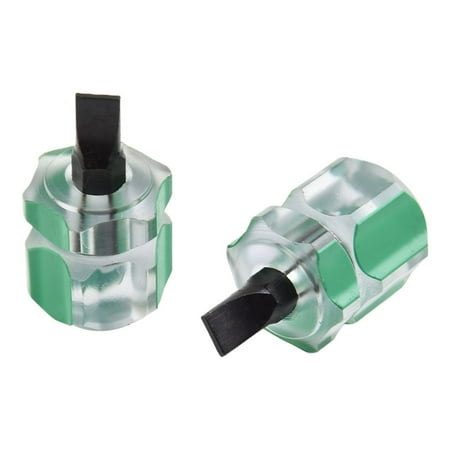 

2Pcs Small Stubby Flat Head /Cross-Head Screw Driver Screwdriver Repair Tools