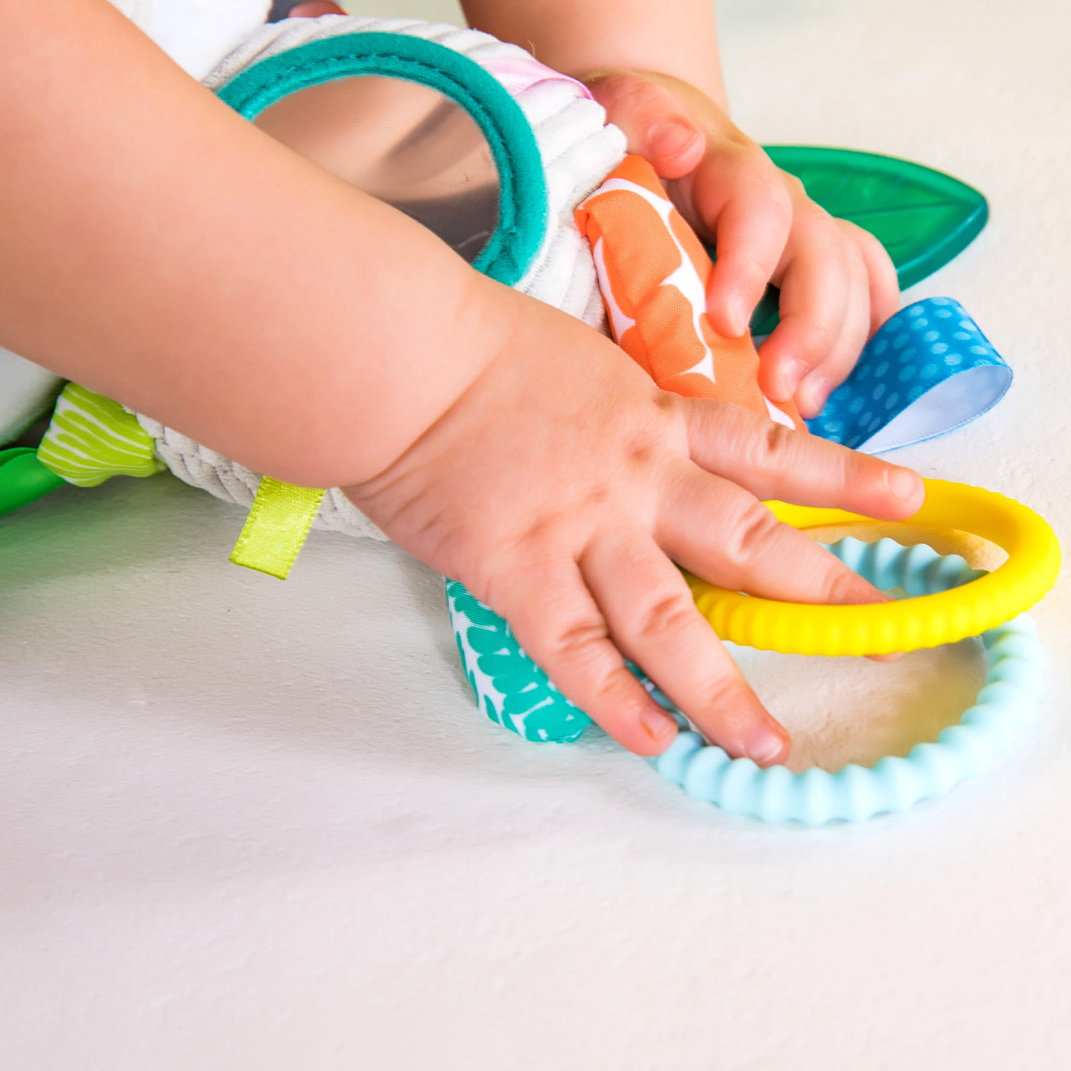 Bright Starts Playful Pals Activity Take-Along Toy - Rhino, Ages Newborn +