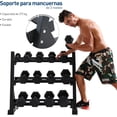 thumbnail image 2 of Rack para Mancuernas Bluelander 5 a 40 Lbs 3 Niveles Capacidad de Peso 272 Kg, 2 of 5