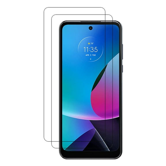 PAPAUTOP [2 Pcs] HD Clear Anti-Scratch Easy Installation Tempered Glass Screen Protector for Motorola Moto G Play 2023