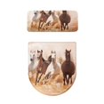 thumbnail image 2 of HELLHERO Horse Elastic Fabric Toilet Seat Cover Replacement Toilet Lid Dust Cover Set Universal Soft Elastic Edge Easy Care Adjustable for U-Shaped, 2 of 7