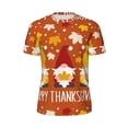 thumbnail image 6 of Rocae Happy Thanksgiving Three Gnomes for Men's Mesh Quick-Dry Short Sleeve Workout T-Shirt,Mens Crew Neck Tee Lightweight Soft Classic T Shirts 4X-Large, 6 of 9