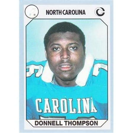Donnell Thompson Football Card (North Carolina) 1990 Collegiate ...