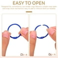 thumbnail image 4 of KAKOWELY Binder Rings 50pcs Loose Leaf Rings Keychain Key Rings Colored Binder Rings Planners Binding Rings Notebook Binder Rings Small Metal Rings1.18"X1.18"X0.08", 4 of 5