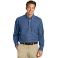 thumbnail image 1 of Port Authority ®  Heavyweight Denim Shirt. S100 M Dark Blue Stonewashed, 1 of 1
