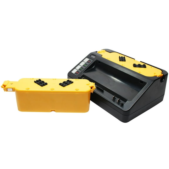 2-Pack - iRobot Roomba 4236 Battery   Universal Charger for iRobot Replacement - For iRobot Roomba Robotic Vacuum Cleaner Battery and Charger (3300mAh, NIMH)