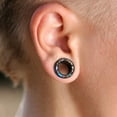 thumbnail image 4 of DRAFIDEEP Black Acrylic Ear Tunnel Plugs for Women, Lightweight 12mm Stylish Ear Gauges Perfect for Everyday Casual and Party Wear, 4 of 4