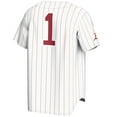 thumbnail image 3 of Men's GameDay Greats #1 White Arkansas Razorbacks Lightweight Baseball Jersey, 3 of 4