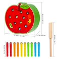 thumbnail image 2 of Juego Catch Insect, juguete STOBOK Wooden Montessori para niños, 2 of 9