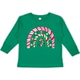 thumbnail image 3 of Inktastic Peppermint Rainbow with Candy Cane Boys or Girls Long Sleeve Toddler T-Shirt, 3 of 5