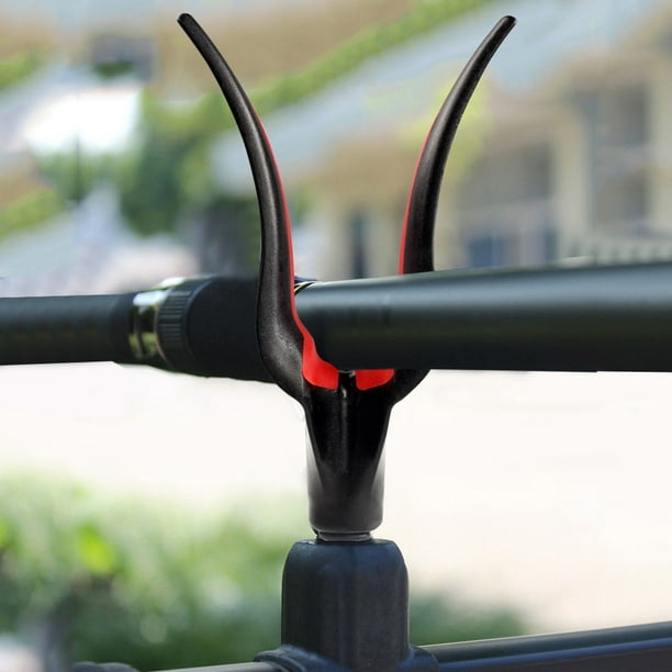 Soporte de plástico para caña de pescar con rosca M3/8. Soporte para caña de pescar. Apoyapiés para barra de vibración y alarma de pesca. Accesorios de pesca.