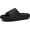 Black, variant on Unisex Pillow Slides, Cushioned Cloud Sandals and Shower Slippers for Women and Men
