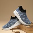 thumbnail image 3 of Men's Slip On Walking Shoes Breathable Knit Upper Thick Sole Sock Sneakers for Casual Daily Commute, 3 of 7