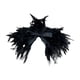 thumbnail image 3 of Bufanda de hombro con plumas góticas, estilo punk, cómoda capa para disfraz de Halloween para graduación Negro, 3 of 9