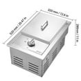 thumbnail image 5 of KFFKFF Single Side Burner Propane Built-in Side Burner , 15000BTU Nature Gas Burners Stainless Steel For BBQ Outdoor, 5 of 9