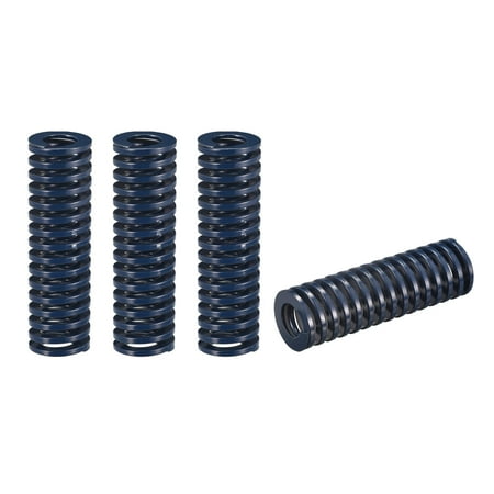 

Die Spring 4 Pack 25mm OD 85mm Long Spiral Stamping Light Load Compression Die Springs Blue