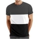 thumbnail image 1 of pstuiky camisetas camisas para hombre, Camiseta y blusa informales de cuello redondo con parches para hombre, para fitness, deportes, pantalones cortos y mangas camisas casuales para hombre l, 1 of 4