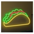 thumbnail image 1 of Letrero De Neón Taco, Cocina Mexicana, Luz LED, Arte Pared Para Restaurante, Decoración Comida Callejera, Entrada Comercial, 50cm, 1 of 2