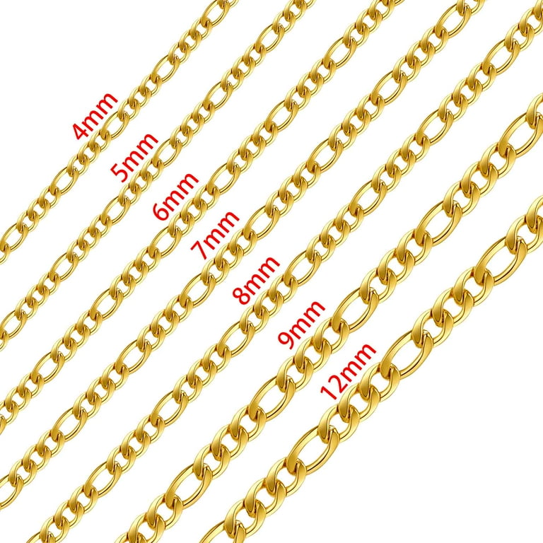 Gold plated figaro clearance chain