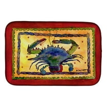 Carolines Treasures 8056DDM Crab Dish Drying Mat 14 x 21" multicolor