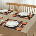 thumbnail image 6 of Horror Pumpkin Bat Spider Witch Halloween Placemats Set of 4 Farmhouse Spooky Halloween Place Mat Durable No Slip Outdoor Indoor Table Mats for Halloween Dining Table Accessories, 6 of 7