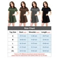 thumbnail image 4 of BadPiggies Womens Short Sleeve Loose Casual T-Shirt Tops Dress A-Line Round Neckline Summer Dress (M, Black), 4 of 8