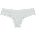 thumbnail image 2 of Botmois Man Solid Spandex Skin Mini Brazilian Bikini Briefs Underwear Enhanceing Bulge Pouch Jockstrap Cheeky Panties White XL, 2 of 3