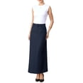 thumbnail image 2 of INSPIRE CHIC Work Pencil Skirt for Women's High Waist Pockets Slip Back Office Midi Bodycon Skirts XS Dark Blue, 2 of 6