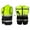 Yellow, variant on Huhudde High Visibility Vest Waistcoat Safety with Reflective Strips for Night Cycling