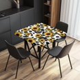 thumbnail image 2 of 36 x 36 inch Square Fitted Tablecloth with Elastic Edges Sunflower Cow Print Stretchy Fabric Folding Card Table Cover for Indoor Outdoor Patio Party Decor, 2 of 6