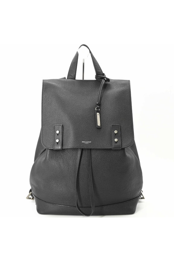Pre-Owned SAINT LAURENT Sac de Jour Backpack, Leather, Black, Men's & Women's, 480585
