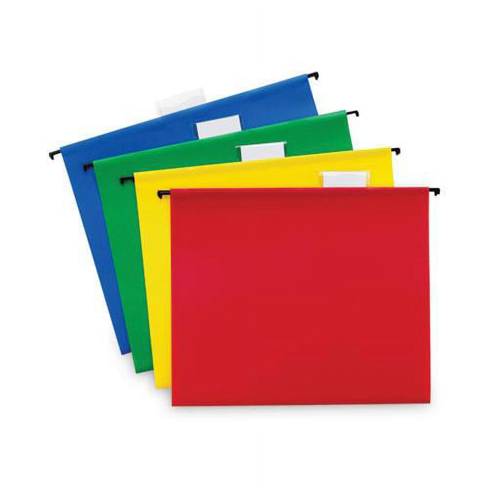 Essendant SMD64026 Poly Hanging Folders, Assorted Color - 12 per Pack