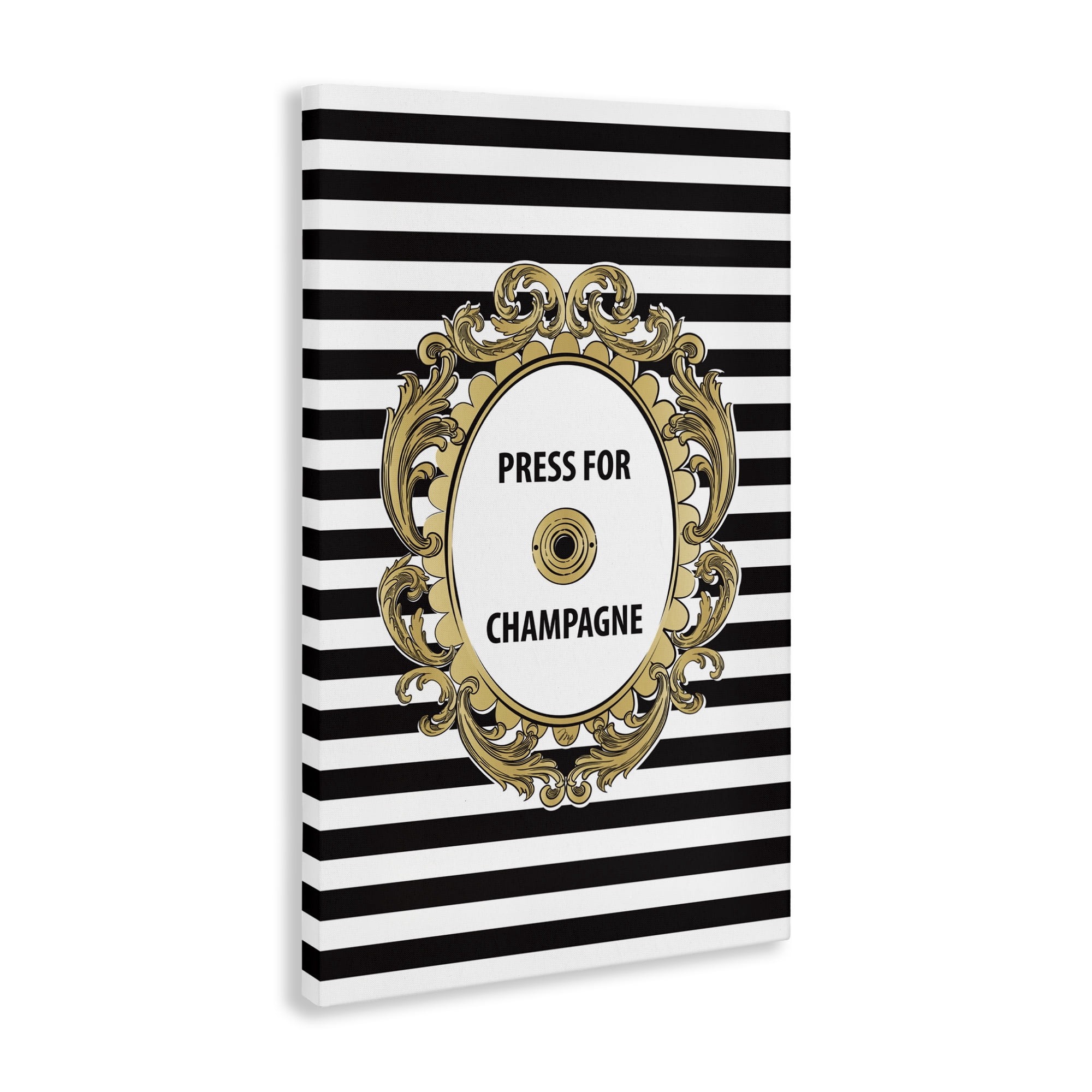 Stupell Industries Press For Champagne Celebration Canvas Wall Art, design by Martina Pavlova