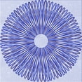 thumbnail image 1 of Ahgly Company Indoor Square Patterned Royal Blue Area Rugs, 6' Square, 1 of 6