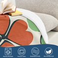 thumbnail image 4 of Yayeee Throw Blanket for Couch Soft Warm 50" x 60" Sofa Chair Bed Decoration, White Clover Pattern, 4 of 7