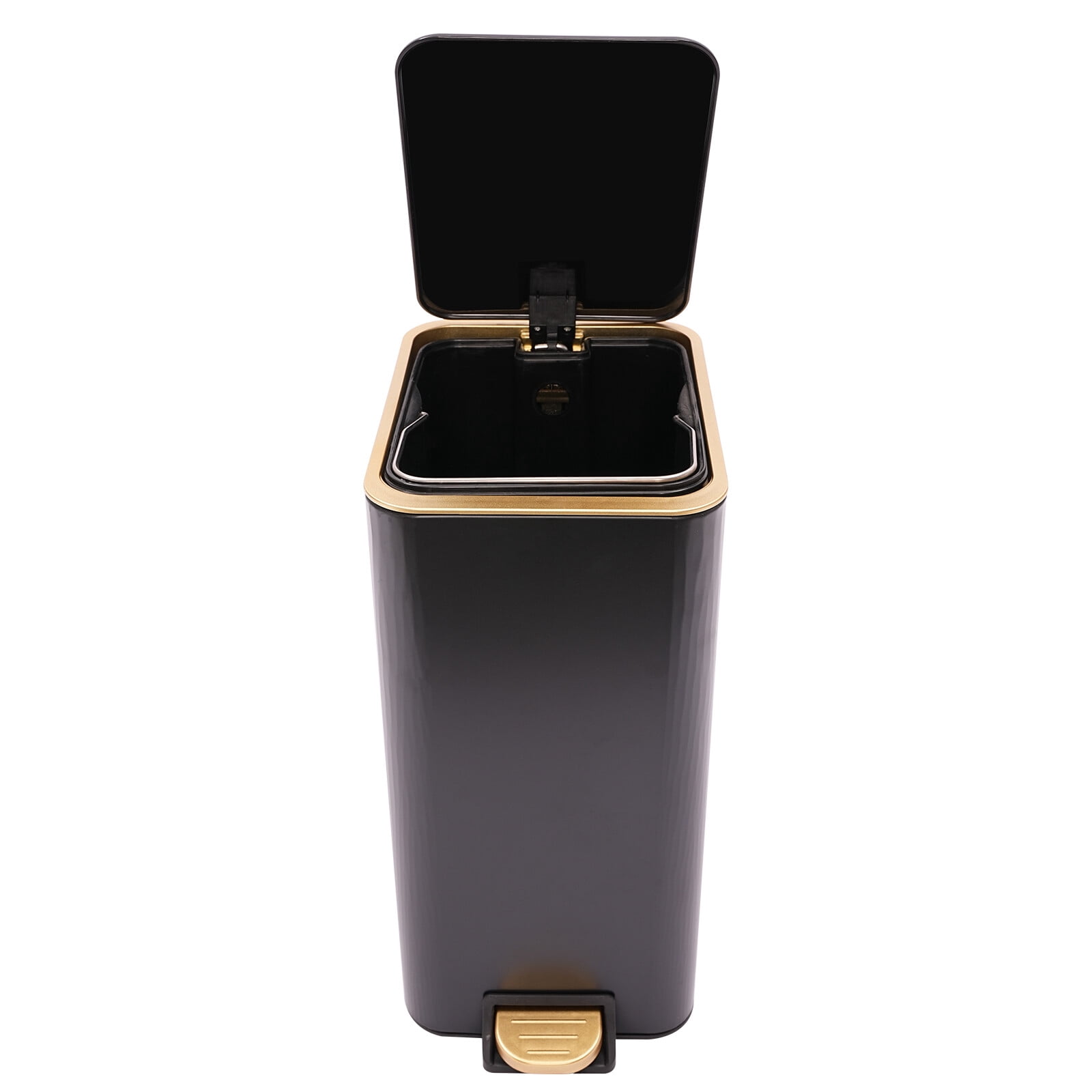 12L Step Trash Bin Garbage Can Waste Container Kitchen Bathroom Trash Can with Lid
