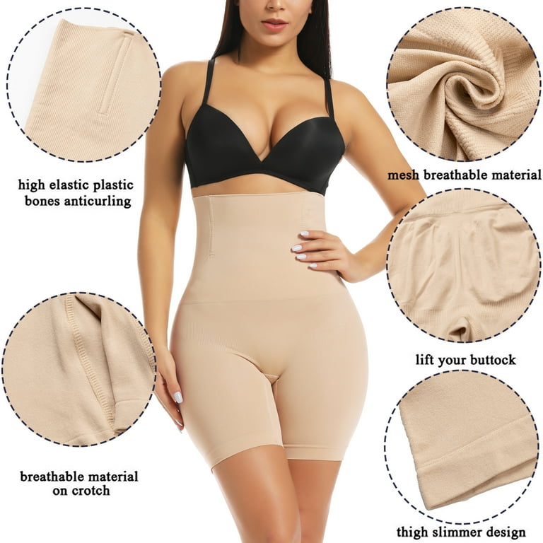 Women High Waist Body Shaper Power Short Tummy Control Shapewear Underwear  Bodysuit Under Dress Thigh Slimmer Girdle Waist, E55-beige, Small :  : Clothing, Shoes & Accessories