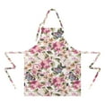 thumbnail image 2 of Pioneer Flower Floral Print Pattern Apron-Garden Aprons for Women with Pockets-Cotton Linen Waterproof Kitchen Cooking Gardening Aprons Adjustable for Kitchen,Cooking,BBQ and Salon 33x27 Inch, 2 of 7