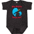 thumbnail image 3 of Inktastic My Auntie Loves Me Narwhal Family Boys or Girls Baby Bodysuit, 3 of 5