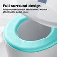 thumbnail image 3 of 2pcs EVA O-type waterproof foam toilet pad, thickened, adhesive type, all season-green, 3 of 5