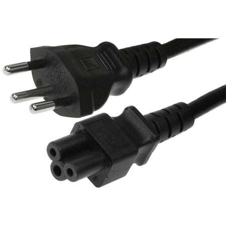 - 6ft Switzerland 3 pin plug to IEC C5 Power Cord
