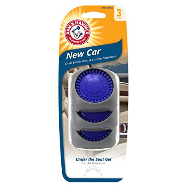 Arm & Hammer AH8500NEC Under The Seat Air Freshener, New Car, Pack of 3