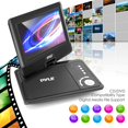thumbnail image 3 of PYLE PDV905BK - 9’’ Portable CD/DVD Player, Built-in Rechargeable Battery, USB/SD Card Memory Readers, Includes Accessory Kit, 3 of 4